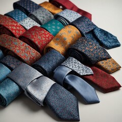 ties on a shelf