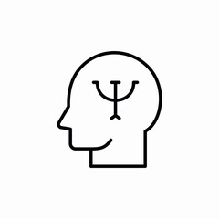 psychology field icon sign vector