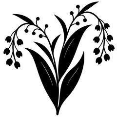 black and white flowers