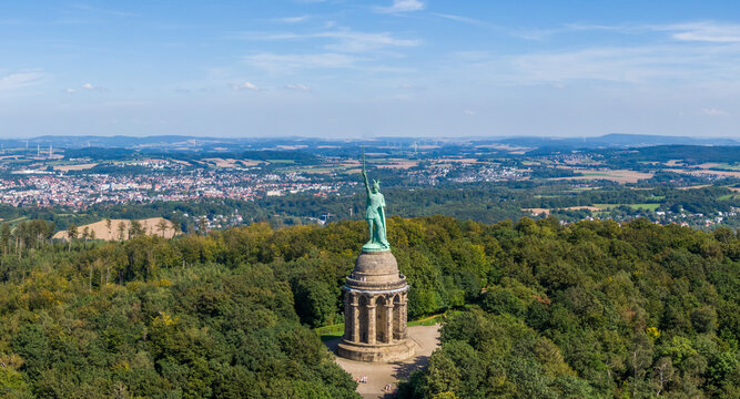 Hermann Memorial, a monument of war chief Arminius in Germany