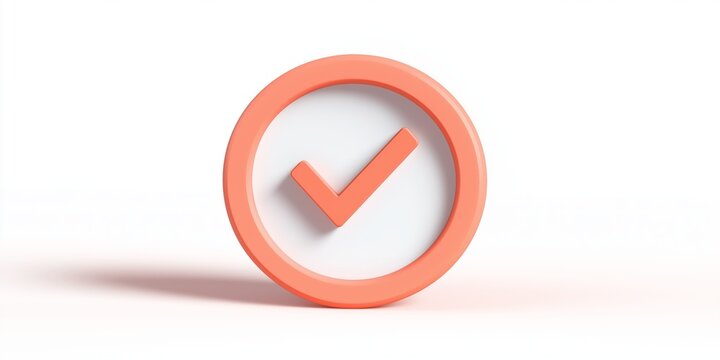 3D Testing Icon on White Background