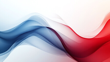 Obraz premium Modern abstract simple background with a red and blue gradient wave pattern, beautiful illustration design.