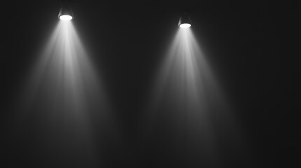 Obraz premium During an event or performance, vivid flashes brighten a dark background, resulting in a dramatic visual display
