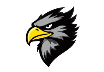 Fototapeta premium Majestic Eagle Head Profile Sharp Design