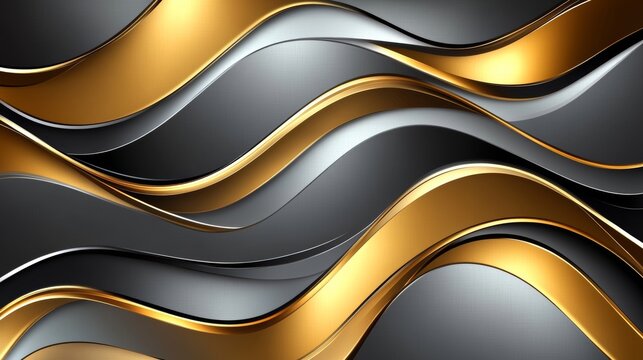 As the metallic gradient texture moves smoothly from silver to gold, it generates a striking visual experience for artistic designs