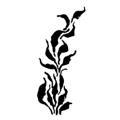 Hand Drawn Dry Ink Brush Grunge Simple Leaves Texture