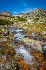 Spring landscape in Retezat Mountains, Romania, Europe