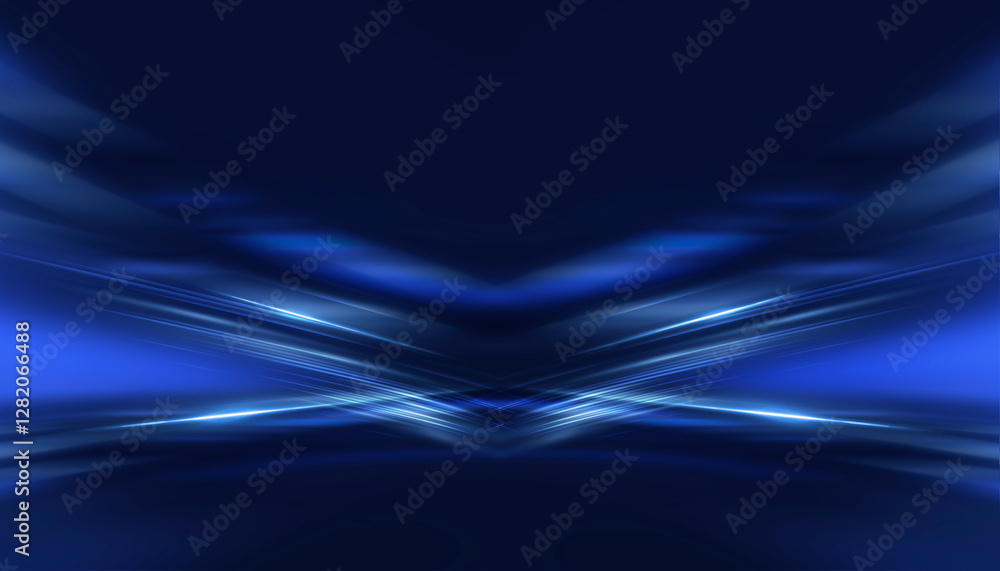Poster abstract neon background. sound wave design element.