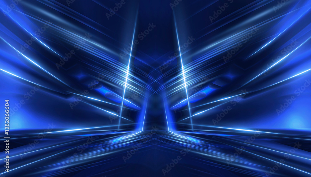 Poster abstract neon background. sound wave design element.
