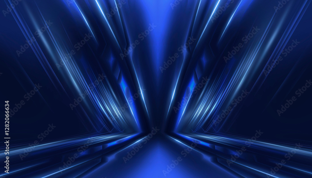 Poster abstract neon background. sound wave design element.