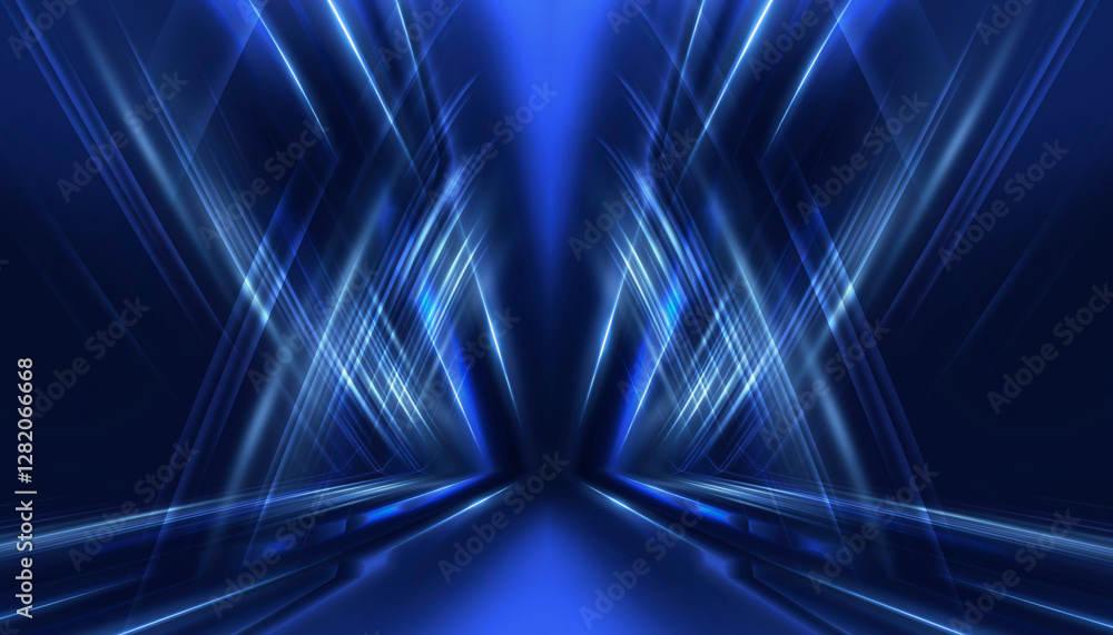 Poster abstract neon background. sound wave design element.