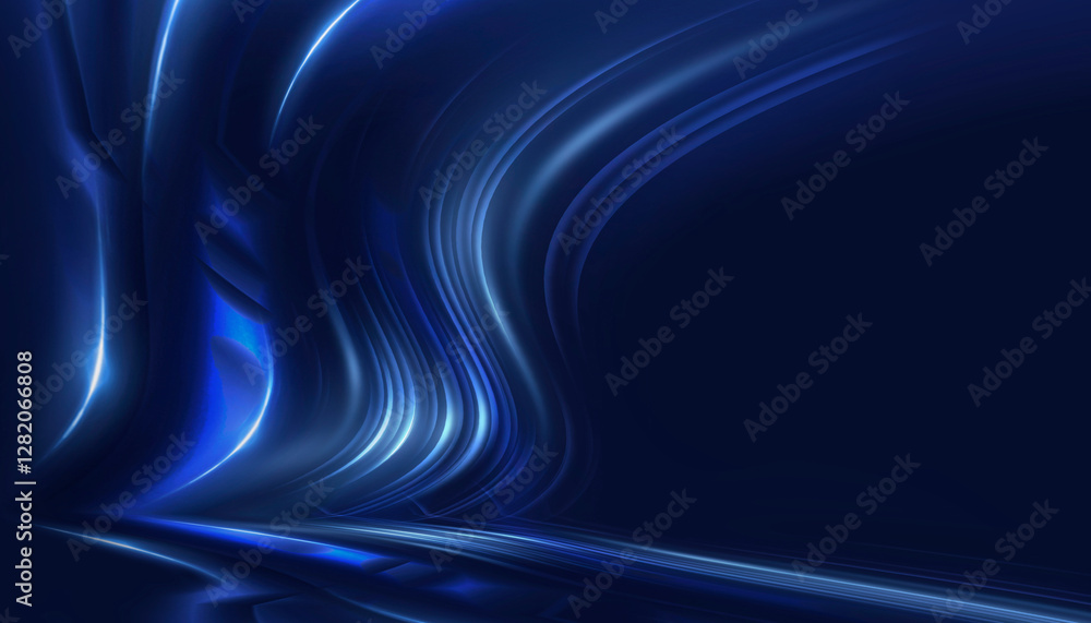 Sticker abstract neon background. sound wave design element.