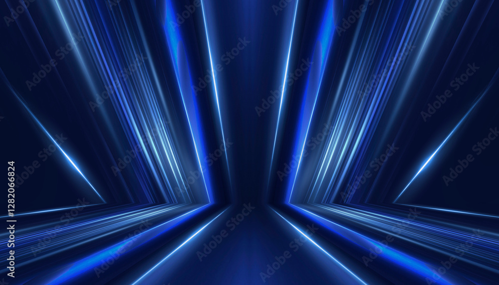 Poster abstract neon background. sound wave design element.