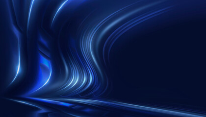 Abstract neon background. Sound Wave Design Element.
