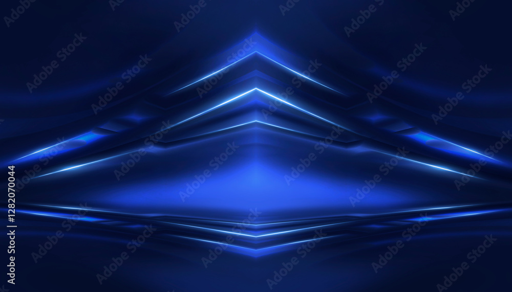 Poster abstract neon background. sound wave design element.