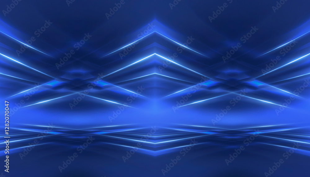Poster abstract neon background. sound wave design element.