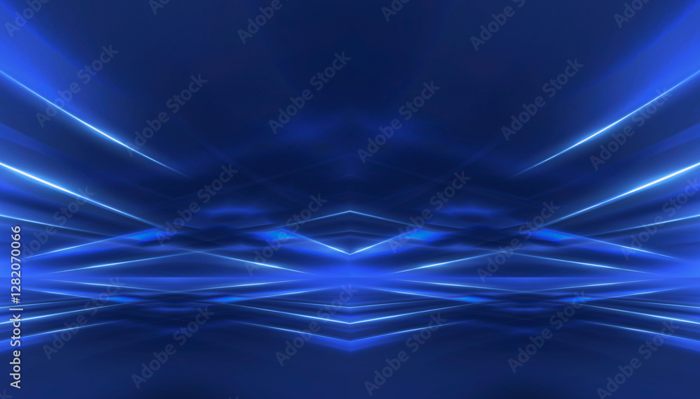 Poster abstract neon background. sound wave design element.