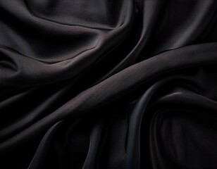 black fabric cloth background texture