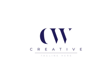 dW abstract  minimalist letters Logo Monogram. It is a minimalist logo, this logo is made by combining two letters