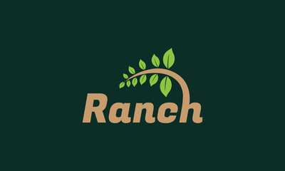 Ranch typographic logo design