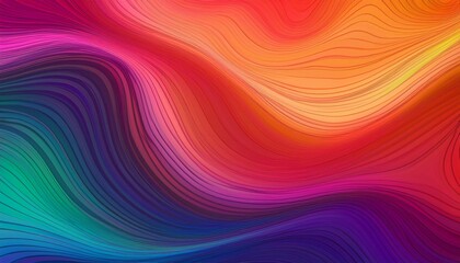 Obraz premium abstract colorful waves fluid gradient texture digital art wallpaper
