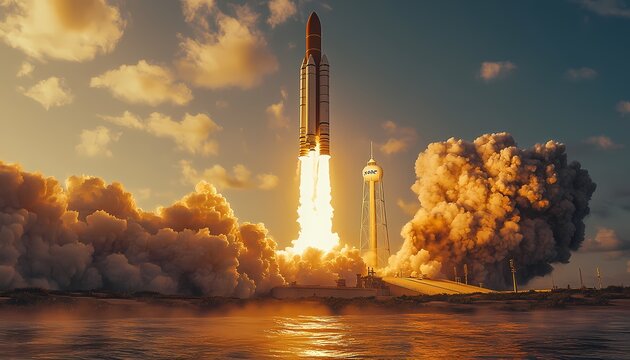 Fus&eacute;e d&eacute;collant de Cape Carnaveral &agrave; destination de Mars