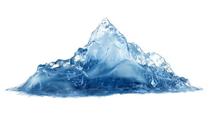 Obraz premium Stunning Iceberg Against a transparent background