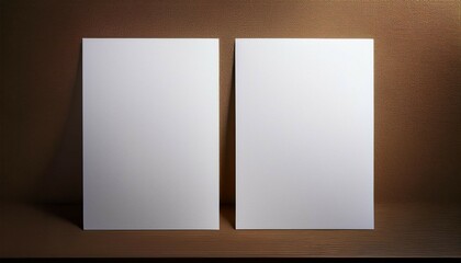two white vertical paper sheets mockup us letter flyer mockup paper letter invitation card