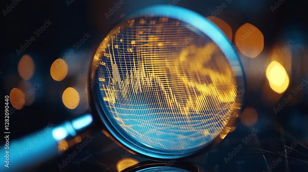 Poster an innovative digital marketing studio where analysts utilize advanced software to interpret statist