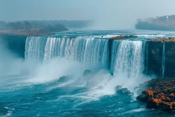 Selbstklebende Fototapeten Iguazu falls  a stunning natural wonder and breathtaking landscape in brazil s rich nature © Matvejs