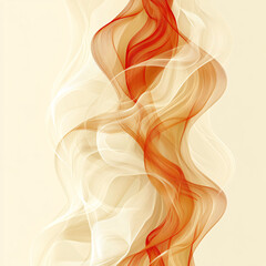 Fototapeta premium Fiery Orange Smoke Abstract Background
