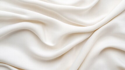 Obraz premium A close up view of white fabric folded gently