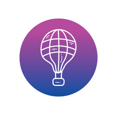 Obraz premium Hot Air Balloon Vector icon