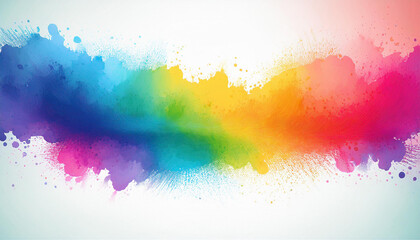 Fototapeta premium of colorful watercolor splash