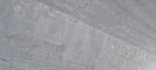 Concrete ceiling on footway tunnel with cracks