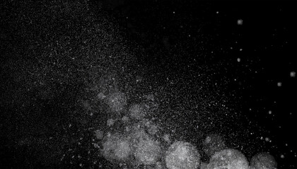 isolated dust dirt particles salt snow powder spray authentic black rough grunge distressed overlay texture surface