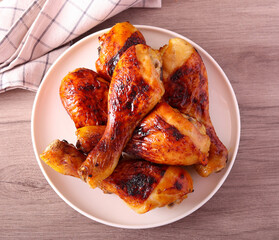 Roast chicken drumsticks