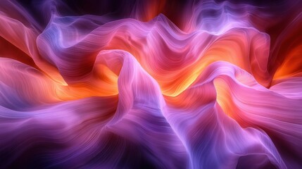 Obraz premium Abstract colorful wavy canyon background use for wallpaper and presentations
