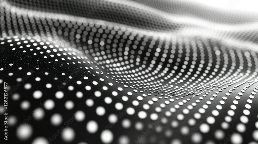 Poster abstract digital waves over a blurred backdrop. for backgrounds or web design