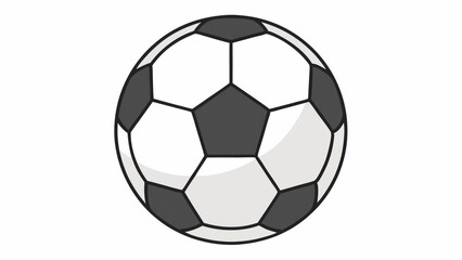 Obraz premium Illustration of Football on White Background