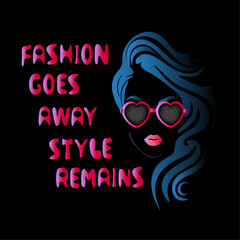 Contemporary and stylish digital illustration highlighting the enduring power of personal style over fleeting fashion trends.