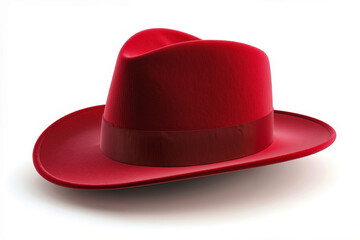 A red hat on a white background