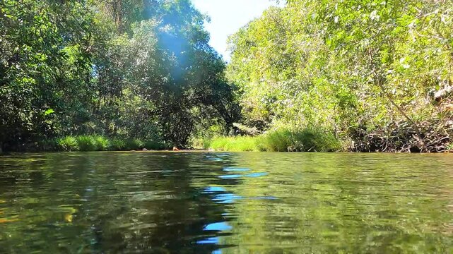 rio na Vila de S&atilde;o Jorge, cidade de Alto Paraiso de Goi&aacute;s, Estado de Goi&aacute;s, regi&atilde;o da chapada dos Veadeiros