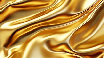 Golden foil texture, crumpled and shiny, luxurious and vibrant, high detail, bright reflections, isolated background, artistic and abstract, rich and elegant