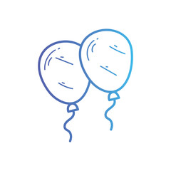 Balloons Vector icon