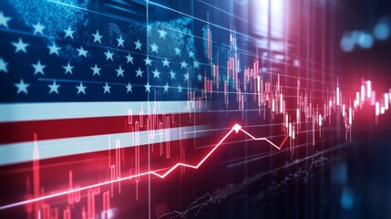 U.S.-China Trade Crisis – Stock Market Decline, Cargo Containers, and National Security Concerns in a Photo-Realistic Scene