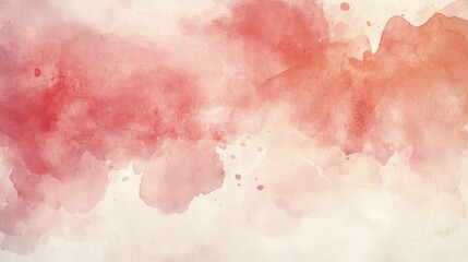 A soft pink and red watercolor background blending seamlessly for a dreamy effect.