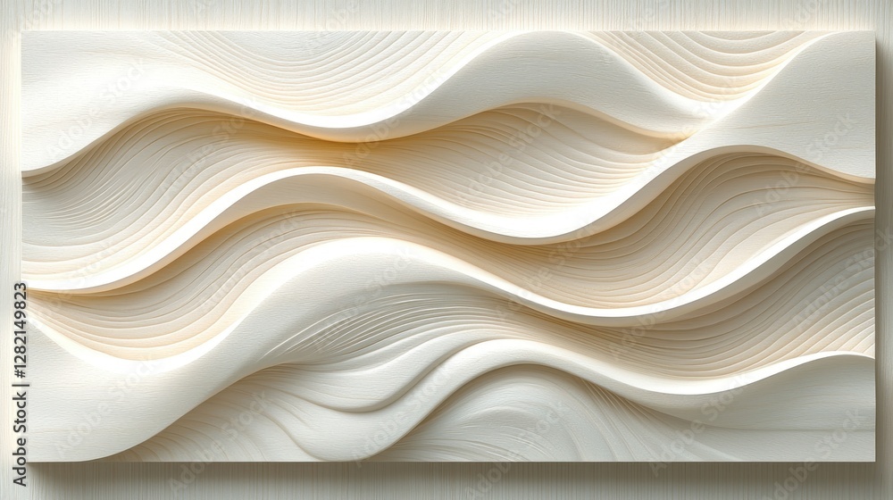 Aufkleber abstract textured flowing curves with flowing linear patterns for wall decor
