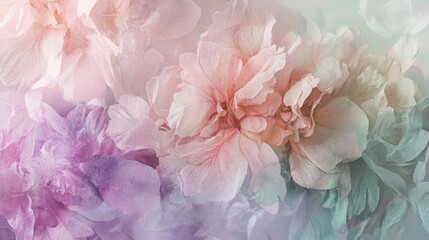 modern botanical patterns with soft pastel tones, artistic and vibrant composition, textured and serene design, light and airy atmosphere
