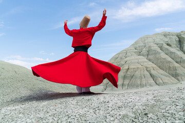 sufi whirling (Turkish: Semazen) is a form of Sama or physically active meditation which originated among Sufis.